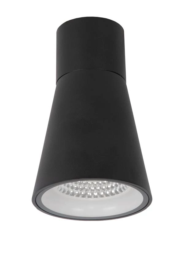 Lucide DERBY - Plafonnière Binnen/Buiten - LED - 1x9W 2700K - IP65 - Zwart - uit